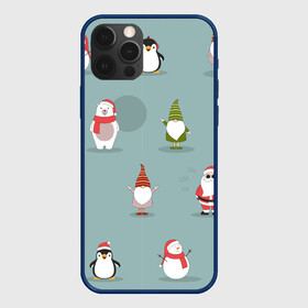 Чехол для iPhone 12 Pro Max с принтом Новый Гoд в Петрозаводске, Силикон |  | Тематика изображения на принте: 2022 | гном | год | дед | зима | мишка | мороз | новый | пингвин | праздик | рождество | снеговик | узор