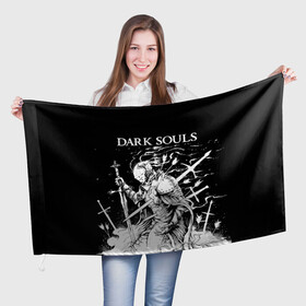 Флаг 3D с принтом Dark Souls The Ashen One в Петрозаводске, 100% полиэстер | плотность ткани — 95 г/м2, размер — 67 х 109 см. Принт наносится с одной стороны | dark souls | games | praise the sun | the ashen one | игры | компьютерные игры | негорящий | неопалимый | рыцарь | тёмные души