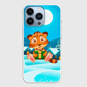 Чехол для iPhone 13 Pro с принтом Новогодние подарки. Тигр 2022 в Петрозаводске,  |  | 2022 | год тигра | новый год | новый год 2022 | символ года | тигр | тигренок | тигрица | тигры