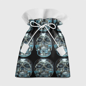 Подарочный 3D мешок с принтом Skulls pattern 2028 в Петрозаводске, 100% полиэстер | Размер: 29*39 см | fashion | future | pattern | skull | vanguard | авангард | будущее | мода | стекло | узор | череп