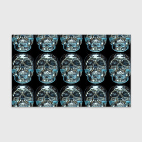 Бумага для упаковки 3D с принтом Skulls pattern 2028 в Петрозаводске, пластик и полированная сталь | круглая форма, металлическое крепление в виде кольца | Тематика изображения на принте: fashion | future | pattern | skull | vanguard | авангард | будущее | мода | стекло | узор | череп