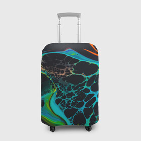 Чехол для чемодана 3D с принтом Fashion Pattern 2028 в Петрозаводске, 86% полиэфир, 14% спандекс | двустороннее нанесение принта, прорези для ручек и колес | expression | fashion | paint | pattern | краска | мода | текстура | узор | экспрессия