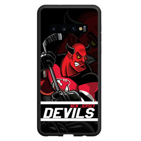 Чехол для Samsung Galaxy S10 с принтом Нью Джерси Девилз New Jersey Devils в Петрозаводске, Силикон | Область печати: задняя сторона чехла, без боковых панелей | devils | hockey | new jersey | new jersey devils | nhl | usa | девилз | нхл | ньюджерси | ньюджерси девилз | спорт | сша | хоккей | шайба