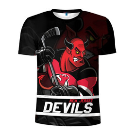 Мужская футболка 3D спортивная с принтом Нью Джерси Девилз New Jersey Devils в Петрозаводске, 100% полиэстер с улучшенными характеристиками | приталенный силуэт, круглая горловина, широкие плечи, сужается к линии бедра | devils | hockey | new jersey | new jersey devils | nhl | usa | девилз | нхл | ньюджерси | ньюджерси девилз | спорт | сша | хоккей | шайба