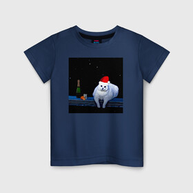 Детская футболка хлопок с принтом Защита от похмелья в Петрозаводске, 100% хлопок | круглый вырез горловины, полуприлегающий силуэт, длина до линии бедер | 2022 | в топе | в тренде | год тигра | звездное небо | кот | мемы | новый год | подарок | подарок на новый год | популярное | праздник