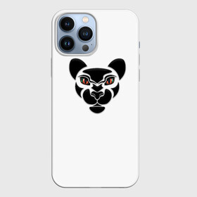 Чехол для iPhone 13 Pro Max с принтом Тигрица с 3D глазами в Петрозаводске,  |  | 2022 | год тигра | дизайнерский тигр | красивые глаза | красивые тигриные глаза | лев | львица | силуэт тигра | символ | символ года | строгая тигрица | тигр | тигр с 3d глазами | тигренок | тигрица
