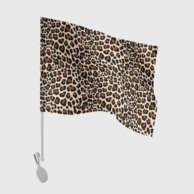 Флаг для автомобиля с принтом Леопардовые Пятна в Петрозаводске, 100% полиэстер | Размер: 30*21 см | jaguar | leopard | ocelot | predator | гепард | дикая кошка | животное | зверь | кот | леопард | леопардовые пятна | оцелот | хищная кошка | хищник | ягуар