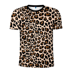 Мужская футболка 3D спортивная с принтом Леопардовые Пятна в Петрозаводске, 100% полиэстер с улучшенными характеристиками | приталенный силуэт, круглая горловина, широкие плечи, сужается к линии бедра | jaguar | leopard | ocelot | predator | гепард | дикая кошка | животное | зверь | кот | леопард | леопардовые пятна | оцелот | хищная кошка | хищник | ягуар