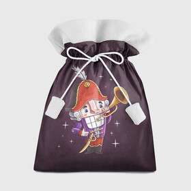 Подарочный 3D мешок с принтом Рождественский Щелкунчик в Петрозаводске, 100% полиэстер | Размер: 29*39 см | nut cracker | nutcracker | новогодний | новогодняя сказка | новый год | рождество | сказка | снежинка | щелкунчик