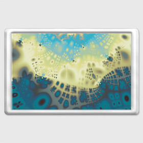 Магнит 45*70 с принтом Коллекция Journey Бриз 126-2 в Петрозаводске, Пластик | Размер: 78*52 мм; Размер печати: 70*45 | abstraction | blue | color | fractal | yellow | абстракция | желтый | на витрину | фрактал | цветной