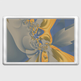 Магнит 45*70 с принтом Орхидеи Небо и песок Абстракция 403-1 в Петрозаводске, Пластик | Размер: 78*52 мм; Размер печати: 70*45 | abstraction | blue | flowers | fractal | ornament | pattern | yellow | абстракция | желтый | орнамент | узор | фрактал | цветы