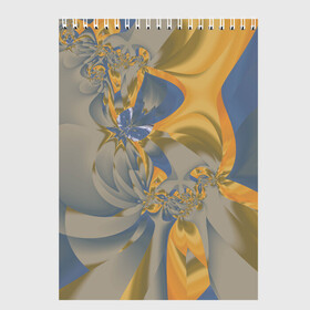 Скетчбук с принтом Орхидеи Небо и песок Абстракция 403-1 в Петрозаводске, 100% бумага
 | 48 листов, плотность листов — 100 г/м2, плотность картонной обложки — 250 г/м2. Листы скреплены сверху удобной пружинной спиралью | abstraction | blue | flowers | fractal | ornament | pattern | yellow | абстракция | желтый | орнамент | узор | фрактал | цветы