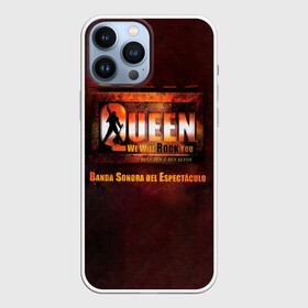 Чехол для iPhone 13 Pro Max с принтом We Will Rock You. Banda Sonora Del Espectaculo   Queen в Петрозаводске,  |  | freddie mercury | paul rodgers | queen | quen | альбом | брайан мэй | глэм | джон дикон | квин | королева | куин | меркури | меркьюри | музыкант | мэркури | певец | песня | поп | роджер тейлор | рок группа | фаррух булсара