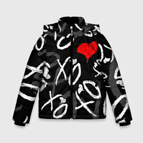 Зимняя куртка для мальчиков 3D с принтом The Weeknd - XO в Петрозаводске, ткань верха — 100% полиэстер; подклад — 100% полиэстер, утеплитель — 100% полиэстер | длина ниже бедра, удлиненная спинка, воротник стойка и отстегивающийся капюшон. Есть боковые карманы с листочкой на кнопках, утяжки по низу изделия и внутренний карман на молнии. 

Предусмотрены светоотражающий принт на спинке, радужный светоотражающий элемент на пуллере молнии и на резинке для утяжки | abel makkonen tesfaye | after hours | beauty behind the madness | kiss land | starboy | the weeknd | the weekеnd | xo | артист | музыка | уикнд