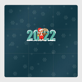 Магнитный плакат 3Х3 с принтом Новый год 2022 | Год тигра в Петрозаводске, Полимерный материал с магнитным слоем | 9 деталей размером 9*9 см | 2022 | christmas | new year | год тигра | наступающий год | новогодний | новый год | рождественский | рождество | рождество христово | с новым годом | святки | тигр | тигренок