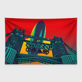 Флаг-баннер с принтом Logo Led Zeppelin в Петрозаводске, 100% полиэстер | размер 67 х 109 см, плотность ткани — 95 г/м2; по краям флага есть четыре люверса для крепления | alternative | led zeppelin | metall | music | rock | альтернатива | лед зеппелин | лэд зепелин | металл | музыка | рок