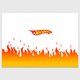 Поздравительная открытка с принтом Hot Wheels | Logo | Fire в Петрозаводске, 100% бумага | плотность бумаги 280 г/м2, матовая, на обратной стороне линовка и место для марки
 | auto | bone shaker | fire | hot wheels | logo | mattel | rd02 | twin mill | авто | автомобиль | ам | горячие колёса | лого | логотип | огненная | огонь | хот велс | эмблема