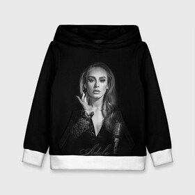 Детская толстовка 3D с принтом Adele Icon в Петрозаводске, 100% полиэстер | двухслойный капюшон со шнурком для регулировки, мягкие манжеты на рукавах и по низу толстовки, спереди карман-кенгуру с мягким внутренним слоем | девушка | имя | микрофон | певица | фото