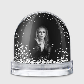 Игрушка Снежный шар с принтом Adele Icon в Петрозаводске, Пластик | Изображение внутри шара печатается на глянцевой фотобумаге с двух сторон | девушка | имя | микрофон | певица | фото