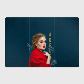 Магнитный плакат 3Х2 с принтом Portrait Adele в Петрозаводске, Полимерный материал с магнитным слоем | 6 деталей размером 9*9 см | Тематика изображения на принте: имя | лицо | надпись | певица | портрет
