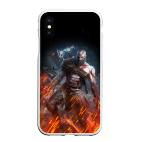 Чехол для iPhone XS Max матовый с принтом КРАТОС В ОГНЕ | GOD OF WAR (НА СПИНЕ) в Петрозаводске, Силикон | Область печати: задняя сторона чехла, без боковых панелей | Тематика изображения на принте: ascension | betrayal | chains of olympus | cratos | ghost of sparta | god of war | hack and slash | kratos | logo | ragnarok | rune | war | атрей | бог войны | война | год ов вар | год оф вар | игра | иероглифы | кратос | лого | логотип | рагнарёк | руны 