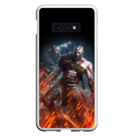 Чехол для Samsung S10E с принтом КРАТОС В ОГНЕ | GOD OF WAR (НА СПИНЕ) в Петрозаводске, Силикон | Область печати: задняя сторона чехла, без боковых панелей | ascension | betrayal | chains of olympus | cratos | ghost of sparta | god of war | hack and slash | kratos | logo | ragnarok | rune | war | атрей | бог войны | война | год ов вар | год оф вар | игра | иероглифы | кратос | лого | логотип | рагнарёк | руны 