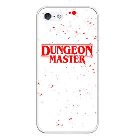 Чехол для iPhone 5/5S матовый с принтом DUNGEON MASTER BLOOD ГАЧИМУЧИ БЕЛЫЙ в Петрозаводске, Силикон | Область печати: задняя сторона чехла, без боковых панелей | Тематика изображения на принте: aniki | billy | boss | boy | bucks | dark | deep | door | dungeon | fantasy | gachi | gachimuchi | gym | hundred | master | muchi | next | stranger | the | things | three | van | wee | билли | ван | гачи | гачимучи | дела | мучи | 