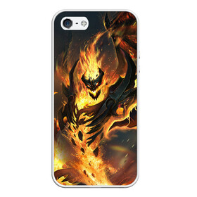 Чехол для iPhone 5/5S матовый с принтом DOTA 2 SHADOW FIEND   ТЕНЬ в Петрозаводске, Силикон | Область печати: задняя сторона чехла, без боковых панелей | bristleback | dota | dota 2 | dota2 | heroes | invoker | lina | og team | pudge | shadow | shadow fiend | team liquid | team spirit | the international | windranger | бристелбек | бристл | дота | дота 2 | дота2 | пудж | тень | урса