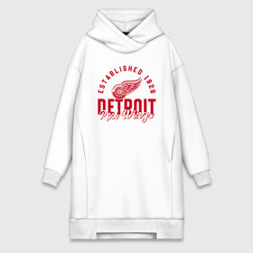 Платье-худи хлопок с принтом Detroit Red Wings | Детройт Ред Вингз в Петрозаводске,  |  | detroit | hockey | ice | nhl | red | sport | team | wings | winter | вингз | детройт | красные | крылья | лед | нхл | ред | спорт | хоккеей | шайбу