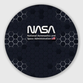 Круглый коврик для мышки с принтом NASA 3D LOGO   НАСА 3D логотип в Петрозаводске, резина и полиэстер | круглая форма, изображение наносится на всю лицевую часть | elon | mask | musk | nasa | space x | star | америка | астронавт | звезды | земля | илон | космонавт | космос | луна | марс | маск | наса | планета | ракета | флаг