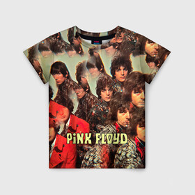 Детская футболка 3D с принтом The Piper at the Gates of Dawn - Pink Floyd в Петрозаводске, 100% гипоаллергенный полиэфир | прямой крой, круглый вырез горловины, длина до линии бедер, чуть спущенное плечо, ткань немного тянется | pink floyd | pinkfloyd | альбом | арт | артрок | дэвид гилмор | пинк флойд | пинкфлойд | прогрессивный | психоделический | ричард райт | роджер уотерс | рок группа | сид барретт | симфонический | спэйс | эйсид