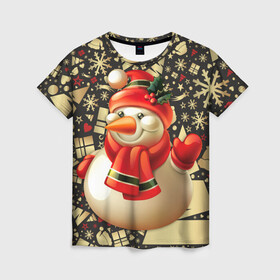 Женская футболка 3D с принтом СНЕГОВИК 2022 в Петрозаводске, 100% полиэфир ( синтетическое хлопкоподобное полотно) | прямой крой, круглый вырез горловины, длина до линии бедер | 2022 | newyear | детям | зима | красивый | лучшее | необычный | новый год | подарок | праздники | рождество | снеговик | топ