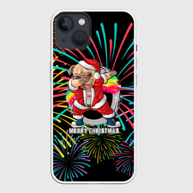 Чехол для iPhone 13 с принтом Merry Christmas Mops Dabbing. в Петрозаводске,  |  | 2022 | dabbing | happy new year | merry christmas | mops dabbing | год тигра | зима близко | нг | новогодний | новый год | новый год 2022 | рождество | салют | символ 2022 года | собака