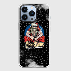 Чехол для iPhone 13 Pro с принтом Merry Christmas Santa с пистолетом. в Петрозаводске,  |  | 2022 | happy new year | merry christmas | santa | год тигра | зима близко | нг | новогодний | новый год | новый год 2022 | рождество | символ 2022 года | следы от пуль | снежинки