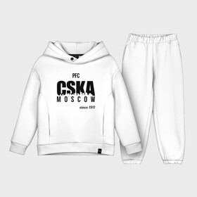 Детский костюм хлопок Oversize с принтом CSKA since 1911 в Петрозаводске,  |  | cska | pfc | pfc cska | армейцы | камуфляж | кони | конь | красно синие | мы армейцы | мы цска | пфк | фк | фк цска | футбол | футбольный клуб | цска | цска москва | цска фк | черный камуфляж