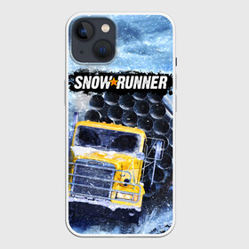Чехол для iPhone 13 с принтом SNOWRUNNER ART СНОУРАННЕР АРТ в Петрозаводске,  |  | game | snow runner | snowrunner | winter | грузовик | дальнобойщик | зима | игра | лес | симулятор | снег | сноу раннер | сноураннер