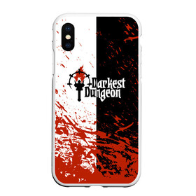 Чехол для iPhone XS Max матовый с принтом Darkest Dungeon | DD | Black White Logo в Петрозаводске, Силикон | Область печати: задняя сторона чехла, без боковых панелей | colour of madness | crimson court | darkest dungeon | game | logo | roguelike | shieldbreaker | the shieldbreaker | игра | лого | логотип | ролевая игра | темнейшее подземелье