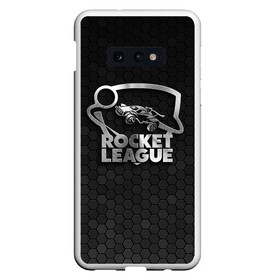 Чехол для Samsung S10E с принтом Rocket League Metal Logo в Петрозаводске, Силикон | Область печати: задняя сторона чехла, без боковых панелей | auto | avto | car | race | rocket league | авто | гонки | машина | рокет лига | тачка