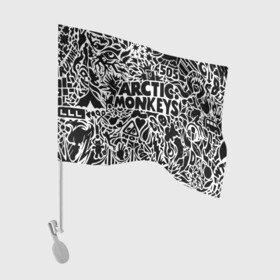 Флаг для автомобиля с принтом Arctic monkeys Pattern в Петрозаводске, 100% полиэстер | Размер: 30*21 см | alternative | arctic monkeys | metall | music | rock | альтернатива | арктик монкейс | арктические обезьяны | металл | музыка | рок