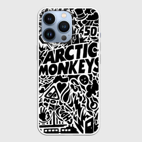 Чехол для iPhone 13 Pro с принтом Arctic monkeys Pattern в Петрозаводске,  |  | alternative | arctic monkeys | metall | music | rock | альтернатива | арктик монкейс | арктические обезьяны | металл | музыка | рок