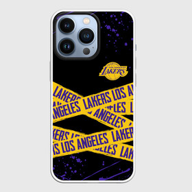 Чехол для iPhone 13 Pro с принтом LAKERS LOGO БРЫЗГИ КРАСОК в Петрозаводске,  |  | Тематика изображения на принте: america | basketball | kobe bryant | la | la lakers | lakers | lines | los angeles lakers | nba | usa | баскетбол | брызги | брызги красок | кобе брайант | краски | линии | лос анджелес лейкерс | нба | полосы | сша