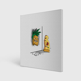 Холст квадратный с принтом HERES PINEAPPLE в Петрозаводске, 100% ПВХ |  | Тематика изображения на принте: here | is | johnny | mem | meme | memes | pineapple | pizza | shining | ананас | джонни | мем | мемы | пица | пицца | сияние | это