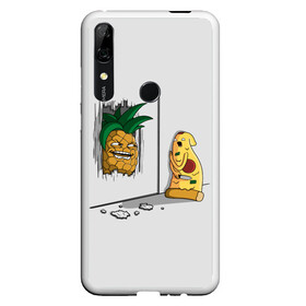 Чехол для Honor P Smart Z с принтом HERES PINEAPPLE в Петрозаводске, Силикон | Область печати: задняя сторона чехла, без боковых панелей | here | is | johnny | mem | meme | memes | pineapple | pizza | shining | ананас | джонни | мем | мемы | пица | пицца | сияние | это