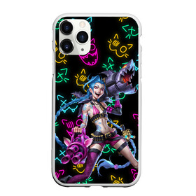 Чехол для iPhone 11 Pro матовый с принтом JINX ARCANE NEON MEOW LOL в Петрозаводске, Силикон |  | akali | arcane | fan | fan art | hero | jinx | kda | kda mas | league of legends | lol | meow | moba | neon | netflix | акали | аркейн | герой | джинкс | кда | лига легенд | лол | моба | неон | нетфликс | сериал