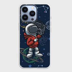 Чехол для iPhone 13 Pro с принтом КОСМИЧЕСКАЯ МУЗЫКА | SPACE MUSIC в Петрозаводске,  |  | astronaut | music | planet | rocket | space | stars | астронавт | звезда | звезды | космонавт | космос | магнитафон | мафон | музыка | музыкант | планета | планеты | ракета