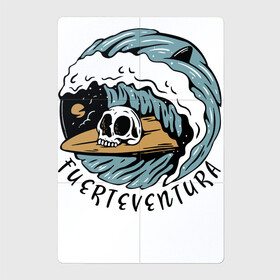 Магнитный плакат 2Х3 с принтом Fuerteventura - surfing в Петрозаводске, Полимерный материал с магнитным слоем | 6 деталей размером 9*9 см | fin | furteventura | hype | shark | skull | summer | surfing | wave | акула | волна | лето | плавник | сёрфинг | фуэртевентура | хайп | череп