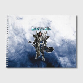 Альбом для рисования с принтом Lost Ark Воин Берсерк в Петрозаводске, 100% бумага
 | матовая бумага, плотность 200 мг. | berserk | lost ark | warrior | берсерк | воин | воин берсерк | лост арк