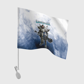 Флаг для автомобиля с принтом Lost Ark Воин Берсерк в Петрозаводске, 100% полиэстер | Размер: 30*21 см | berserk | lost ark | warrior | берсерк | воин | воин берсерк | лост арк