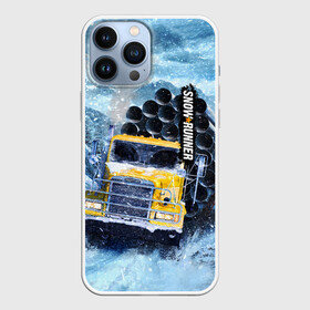 Чехол для iPhone 13 Pro Max с принтом SnowRunner грузовик в Петрозаводске,  |  | auto | car | mudrunner | snow runner | snowrunner | авто | бездорожье | внедорожник | вождение | грузовик | дальнобойщики | машина | симулятор | снег | тягач | фура