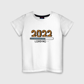 Детская футболка хлопок с принтом Загрузка Нового Года в Петрозаводске, 100% хлопок | круглый вырез горловины, полуприлегающий силуэт, длина до линии бедер | holiday | loading | new year | waiting | загрузка | новый год | ожидание | праздник